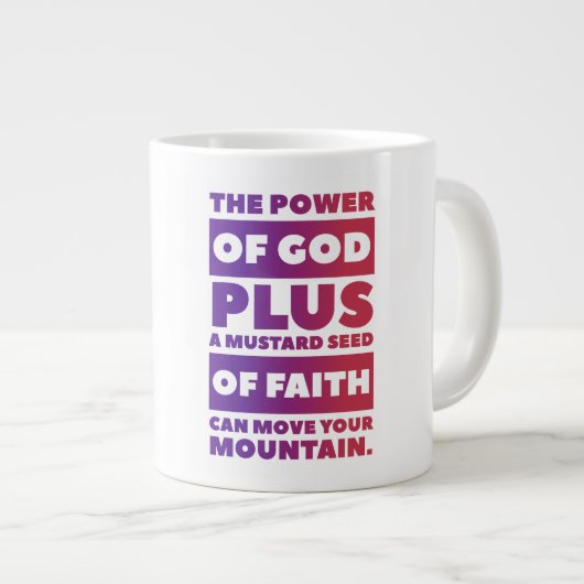 Moustard semence Jumbo Mug (Devant droit)
