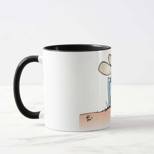 Moustique Brouillant Un Bras Mug (Gauche)