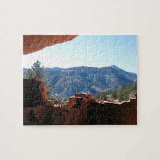 Moutain Uitzicht uit Manitou Cliff-woningen Legpuzzel