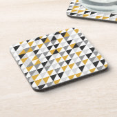 Moutarde, gris, dessous de verre noirs (Côté gauche)