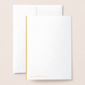 Moutarde Jaune Papier Découpé & Faire-Part de Mari (Derrière avec enveloppe)
