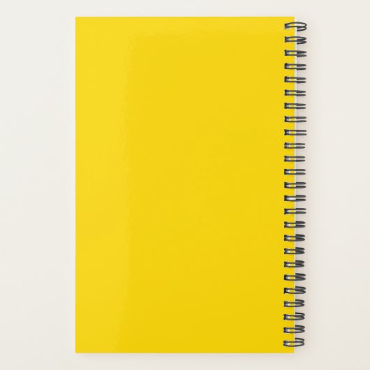 Moutarde jaune simple Monogramme Initiales et nom (Dos)