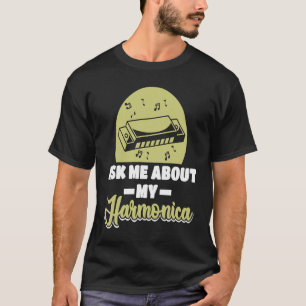 Mouth Organ Harmonica Player T-shirt
