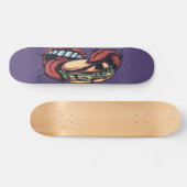Mouth tongue en hamburger skateboard (Horizontaal)