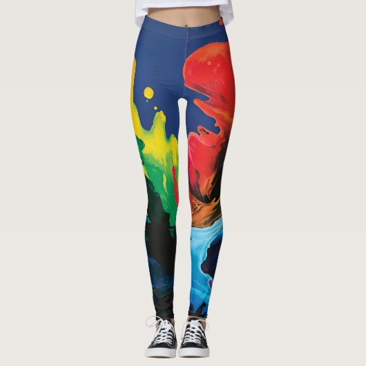 moutige kleur leggings (Voorkant)