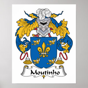 Moutinho Family Crest Poster