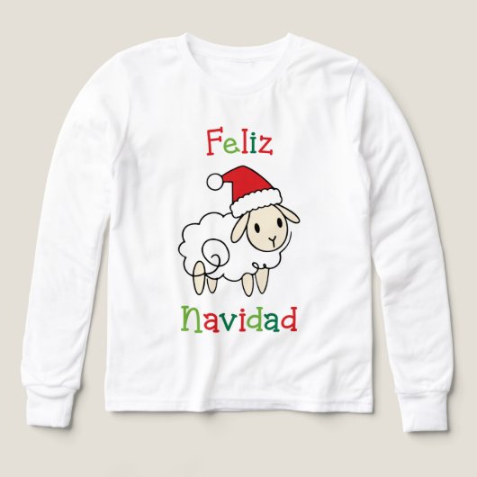 Mouton de Noël mignon – Feliz Navidad (Motif recto)