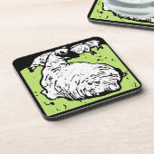 Mouton de sciage victorien sur Dessous de verre (Côté gauche)