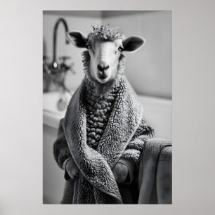 Mouton drôle en Art de robe de chambre, Impression