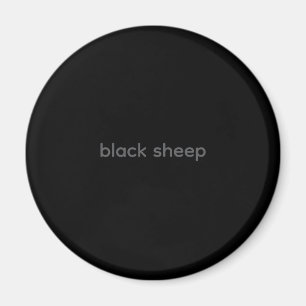 Mouton Noir - Magnet de typographie