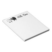 Mouton noir Mouton blanc 5,5 po x 6 po Bloc-notes  (Incliné)