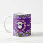 Mouton pourpre floral Mug (Gauche)