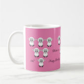Mouton rose heureux Anniversaire 5e Mug (Gauche)