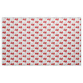 Mouton Rouge Coeurs Kitten Tissu (Yard)