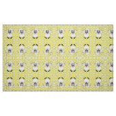 Mouton Soleil Nuages Tissu Jaune (Fat Quarter)