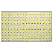 Mouton Soleil Nuages Tissu Jaune (Yard)