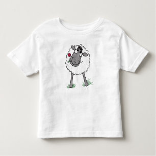 Mouton sot amusant avec Fleur, T-shirt Toddler