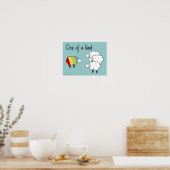 Mouton unique d'une espèce Poster (Cuisine)