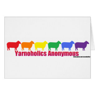 Moutons anonymes d'arc-en-ciel de Yarnoholics