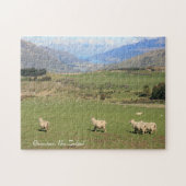 Moutons avec une vue, NZ de Queenstown - puzzle (Horizontal)