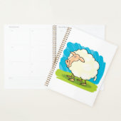 Moutons blancs et duveteux sur l'herbe (Devant avec enveloppe)