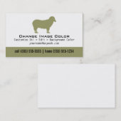 Moutons - carte de visite personnel (Devant / Derrière)