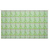 Moutons Floraux Arbres Tissu vert (Fat Quarter)