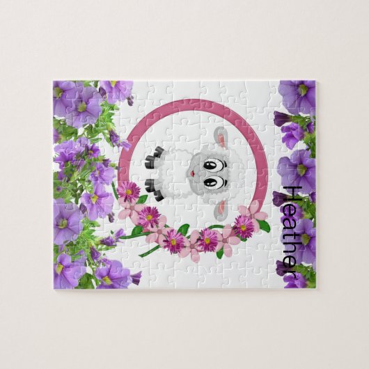Moutons Floraux Puzzles (Horizontal)