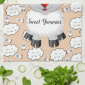 Moutons Nuages Soleil Cuisine Serviette à main (Plié)