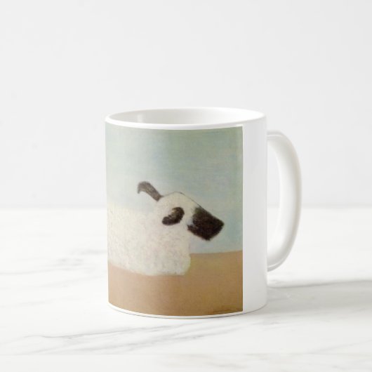 Moutons (par Milton Avery) Mug de café (Devant droit)