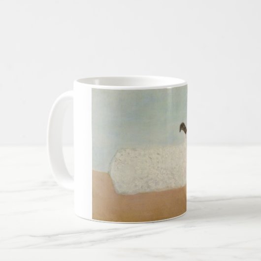 Moutons (par Milton Avery) Mug de café (Devant gauche)