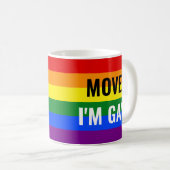 Move I'm Gay Rainbow Mug (Devant droit)