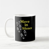 Move in Silence Inspirational Mug – Quiet Strength (Gauche)