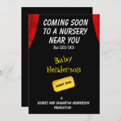 Movie amusant thème bébé Faire-part - (Devant / Derrière)