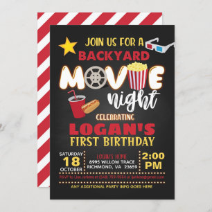 Movie Birthday Uitnodiging