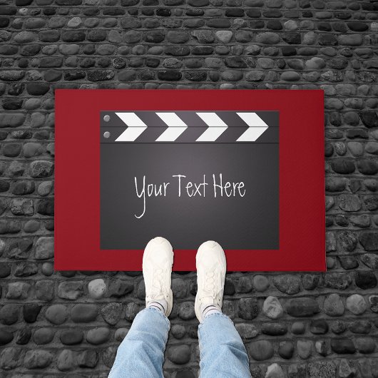 Movie Chalkboard Clapperboard Deurmat