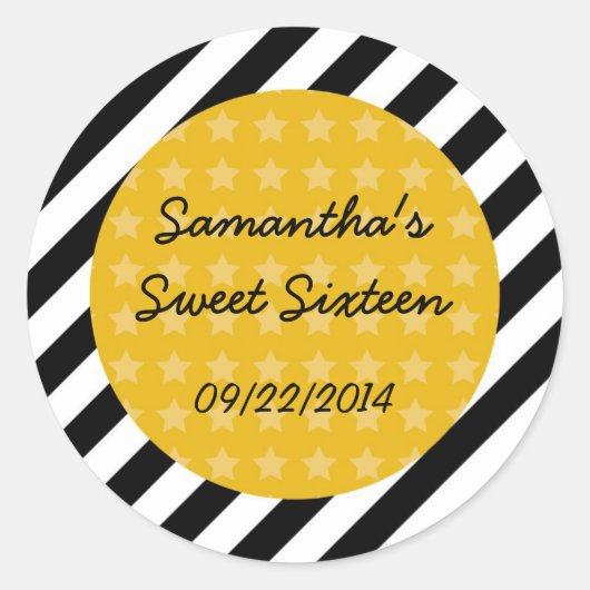 Movie Clapboard Favor Sticker (Voorkant)