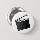 Movie Clapper Ronde Button 5,7 Cm (Voorkant /achterkant)