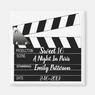 Movie Clapper Special Occasion Magnet Magneet