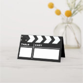 Movie Film Clap Board Wedding Reception Table (Voorkant)