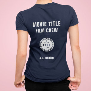 Movie Film Crew Logo Aangepaste gepersonaliseerde  Tri-Blend Shirt