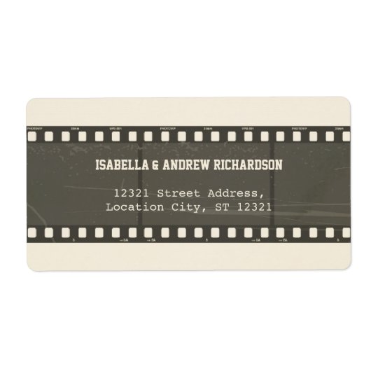 Movie Love Adreslabel Etiket (Voorkant)