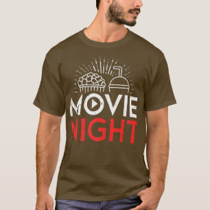 Movie Lover Popcorn film Night184 T-shirt