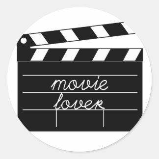 Movie Lover Tshirt Ronde Sticker