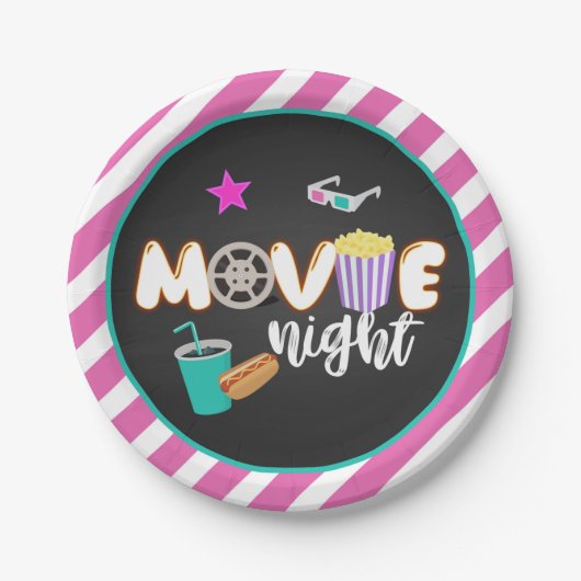 Movie Night Bord - Meisje (Voorkant)