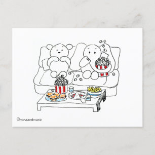 Movie Night Briefkaart