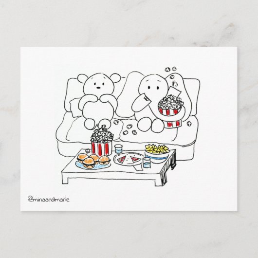 Movie Night Briefkaart (Voorkant)