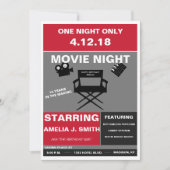 Movie Night Invitation Kaart (Voorkant)