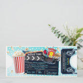 Movie Night Invitation Kaart (Staand voorkant)