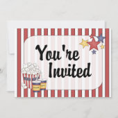 Movie Night Invitation Kaart (Voorkant)
